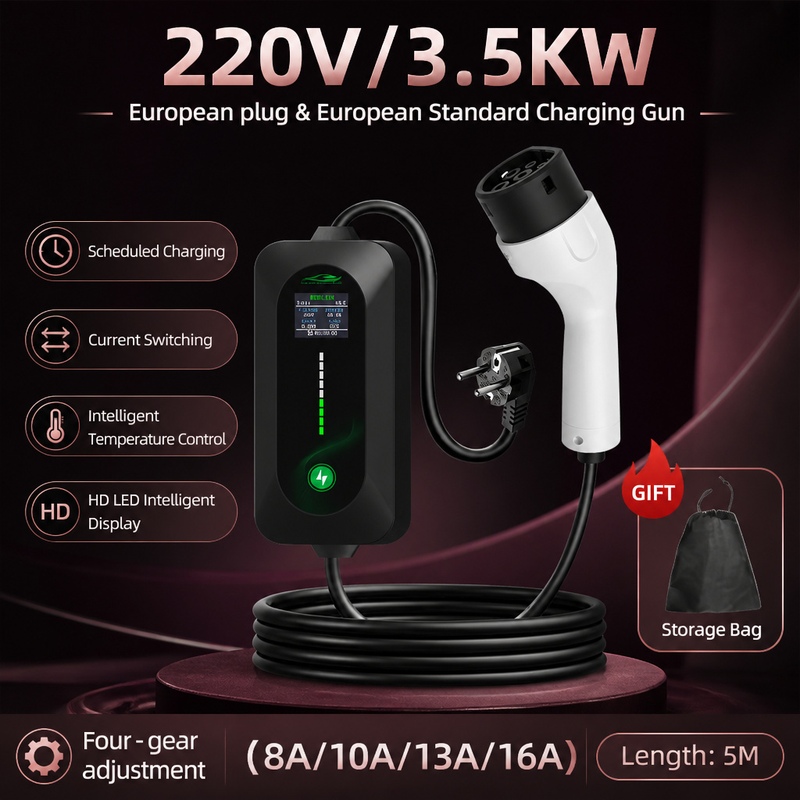 Ev Charging Cable - ROMADA 3.5KW Eletric Vehicle Charger Type2