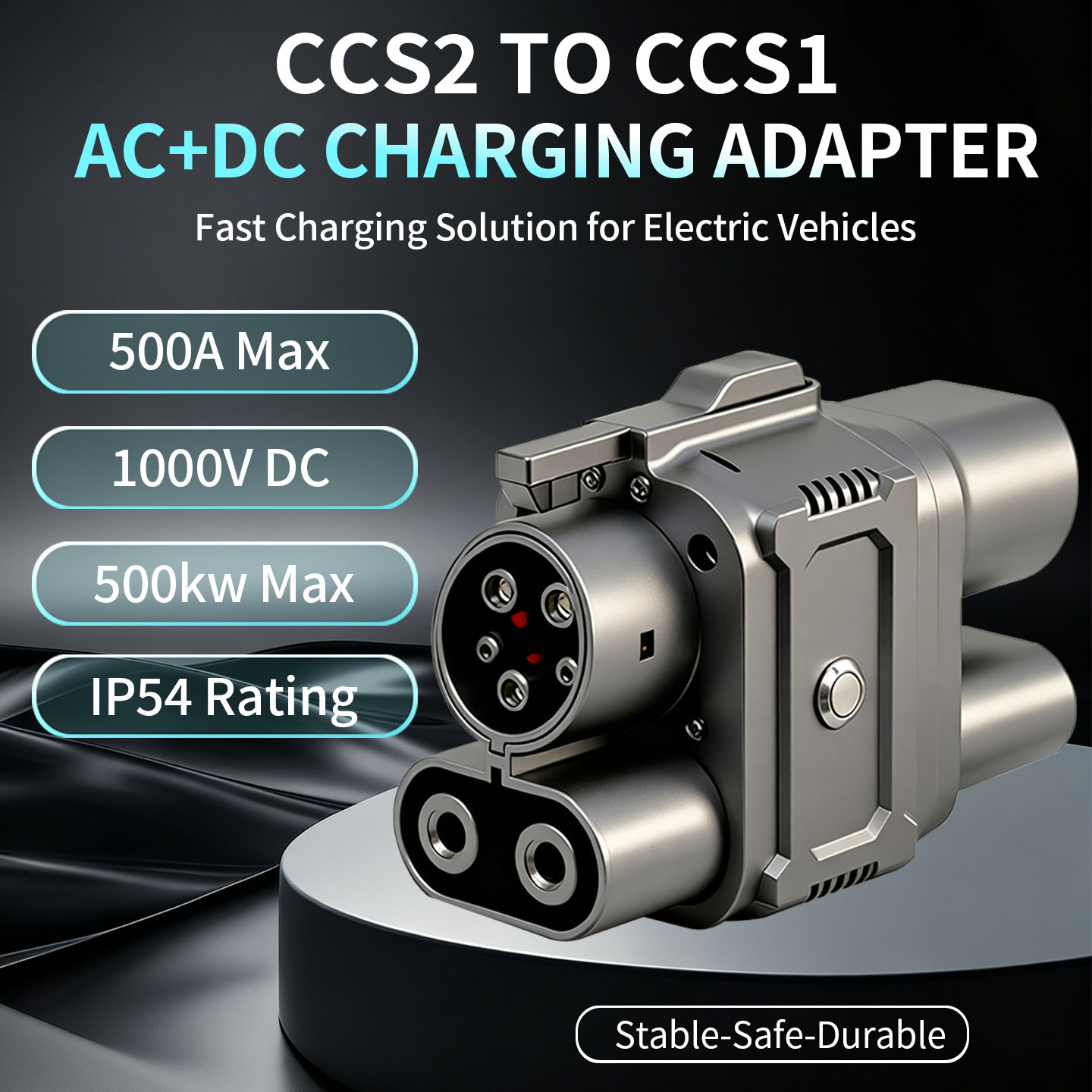 Ev Charger Adapter - CCS2 to CCS1 Type2 to Type1