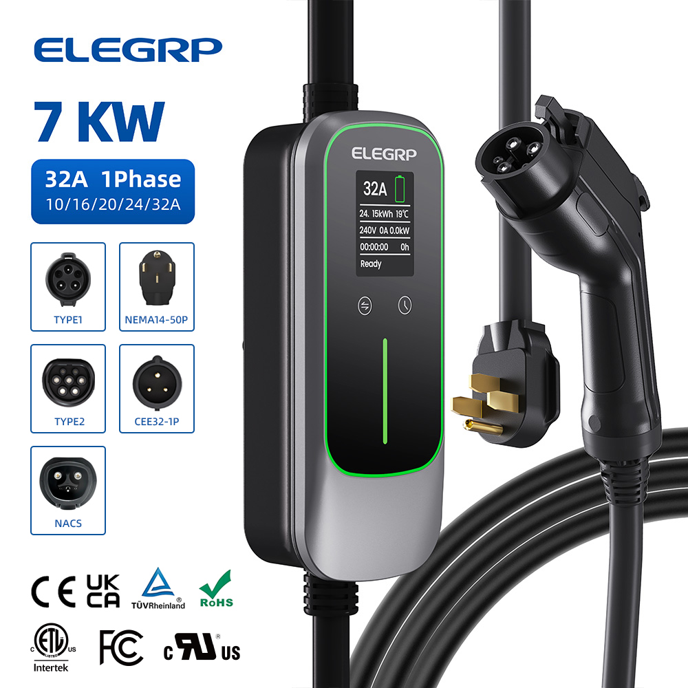 ELEGRP 32 Amp Portable Electri - огляд і ціна Home Ev Charger