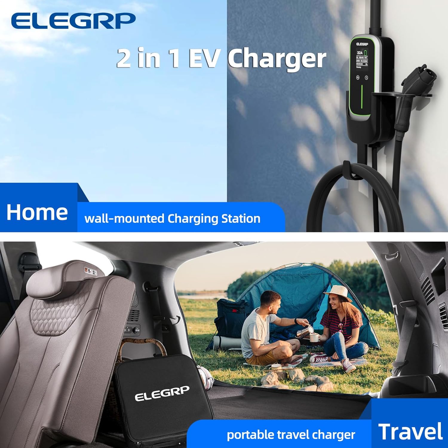 ELEGRP 32 Amp Portable Electri - огляд і ціна Home Ev Charger