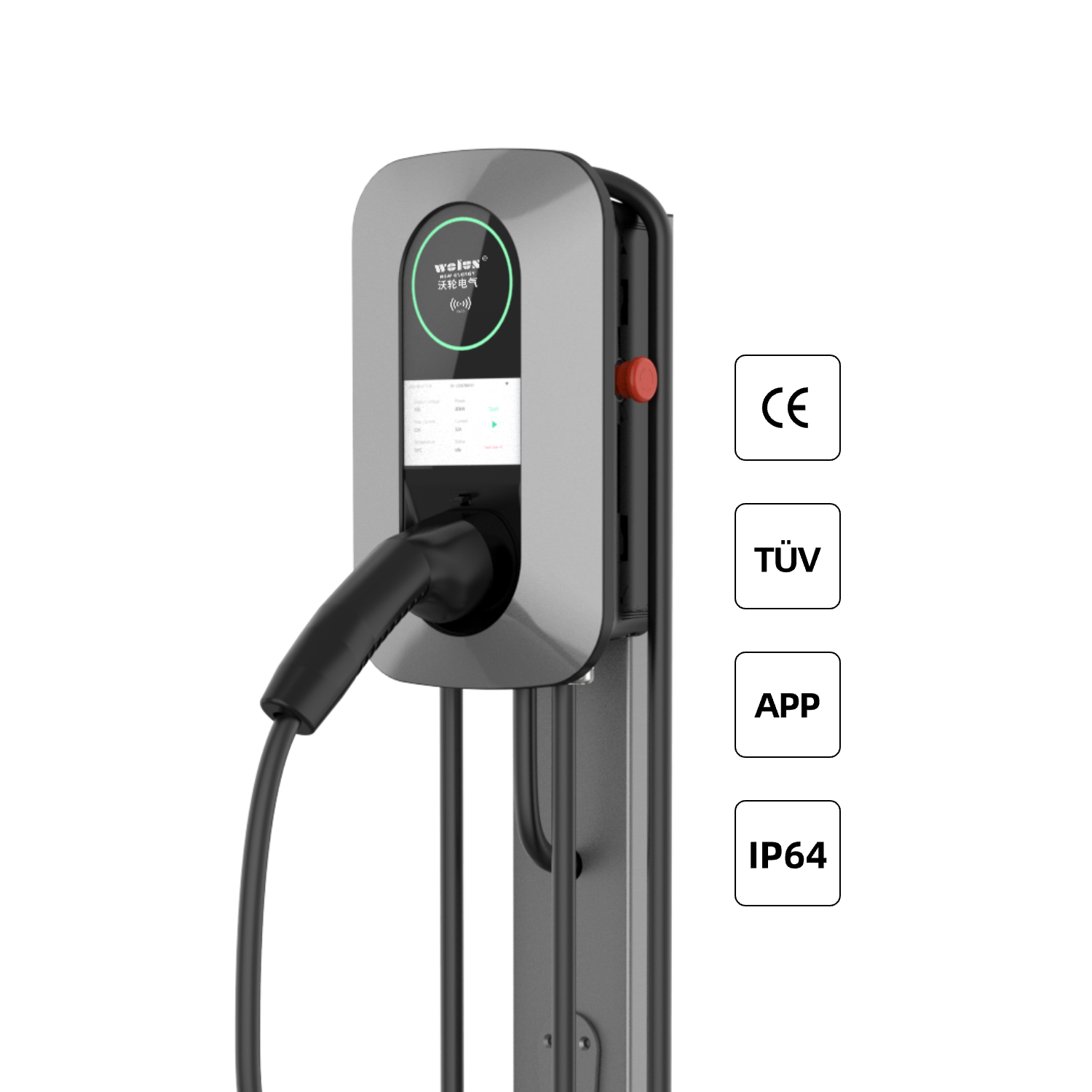 22kW AC Home Charging Pile Ev  - огляд і ціна Wallbox Ev