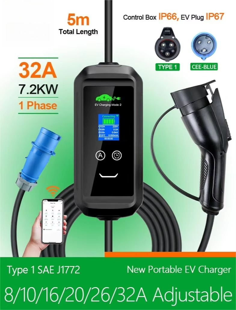 Custom USA AC Portable EV Char - огляд і ціна Ev Charger