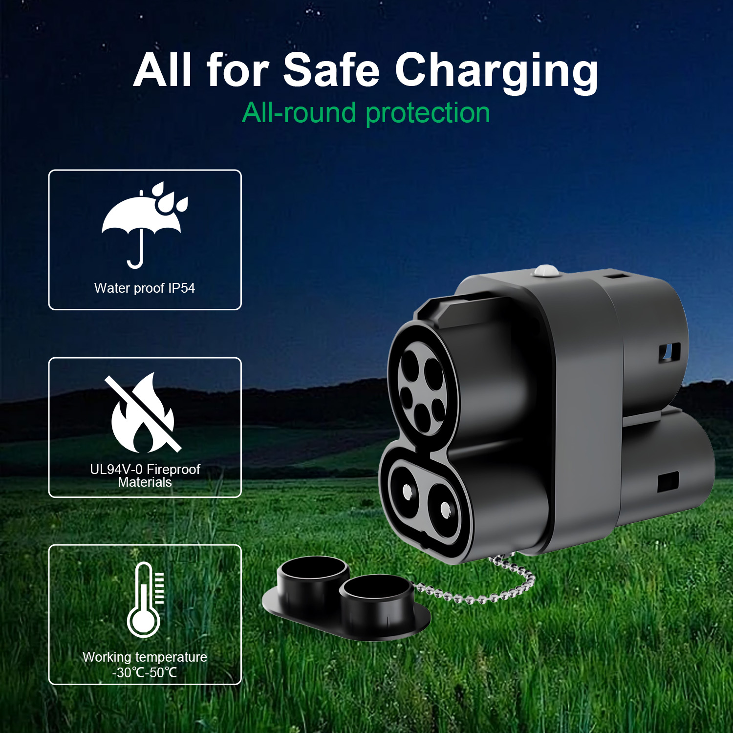 CCS1 to CCS2 Charger Adapter 2 - огляд і ціна Ccs2 To Ccs1 Fast Charge Adapter 250Kw
