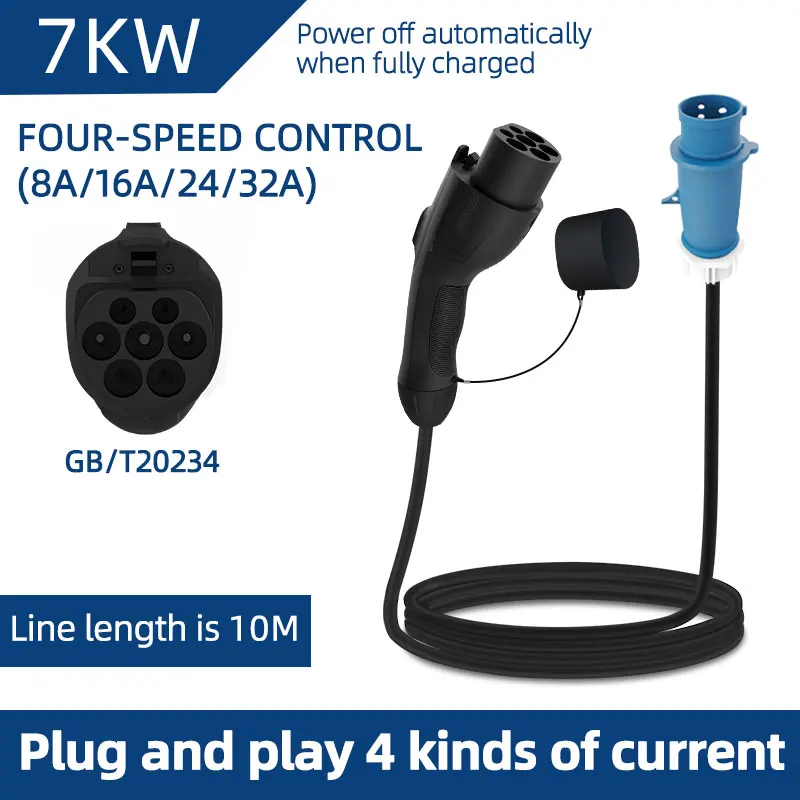 7KW 32A Electric Vehicle EV Po - огляд і ціна Ev Charger Adapter