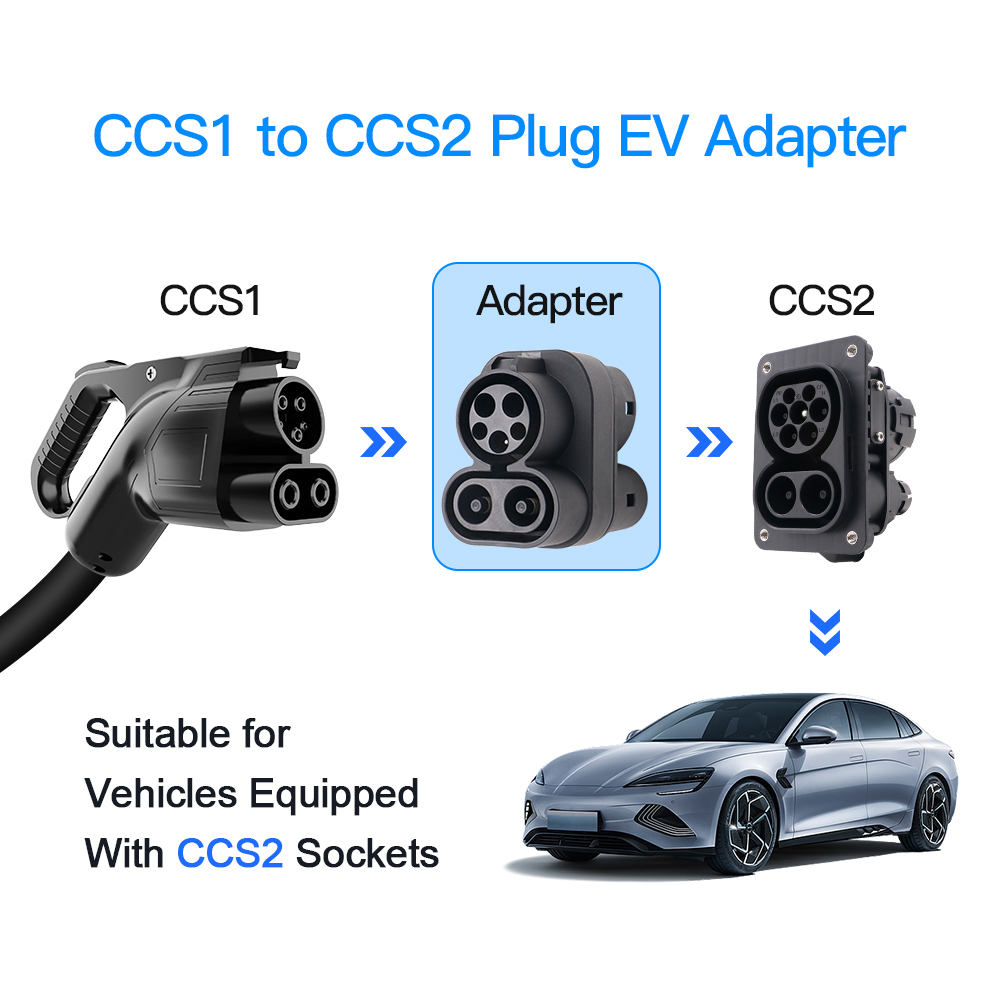 Kolanky 250A CCS1 To CCS2 EV C - огляд і ціна Ccs2 To Ccs1 Fast Charge Adapter 250Kw