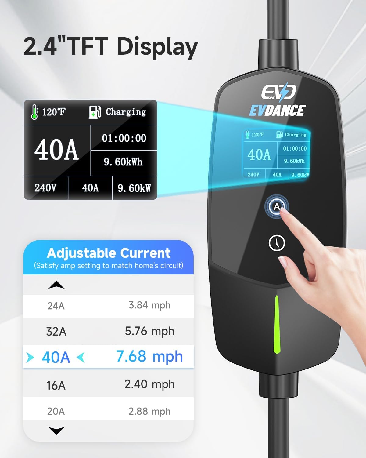 EVDANCE Portable EV Charger fo - огляд і ціна Home Ev Charger