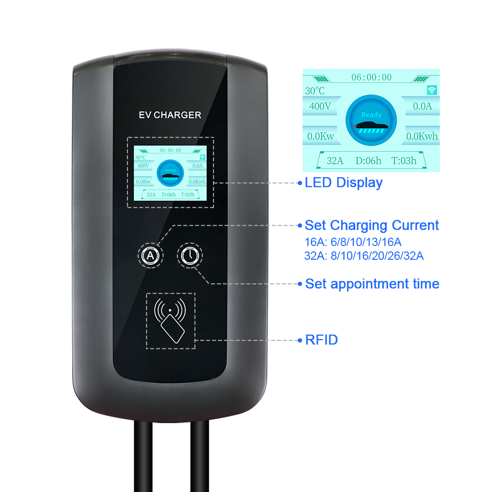 Kolanky 32A 7.2/22KW EV Chargi - огляд і ціна Wallbox Ev